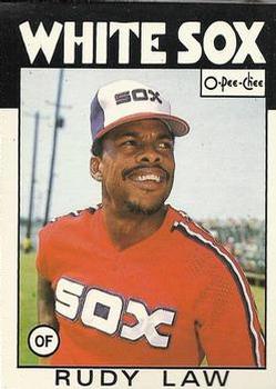 1986 O-Pee-Chee Baseball Cards 006      Rudy Law